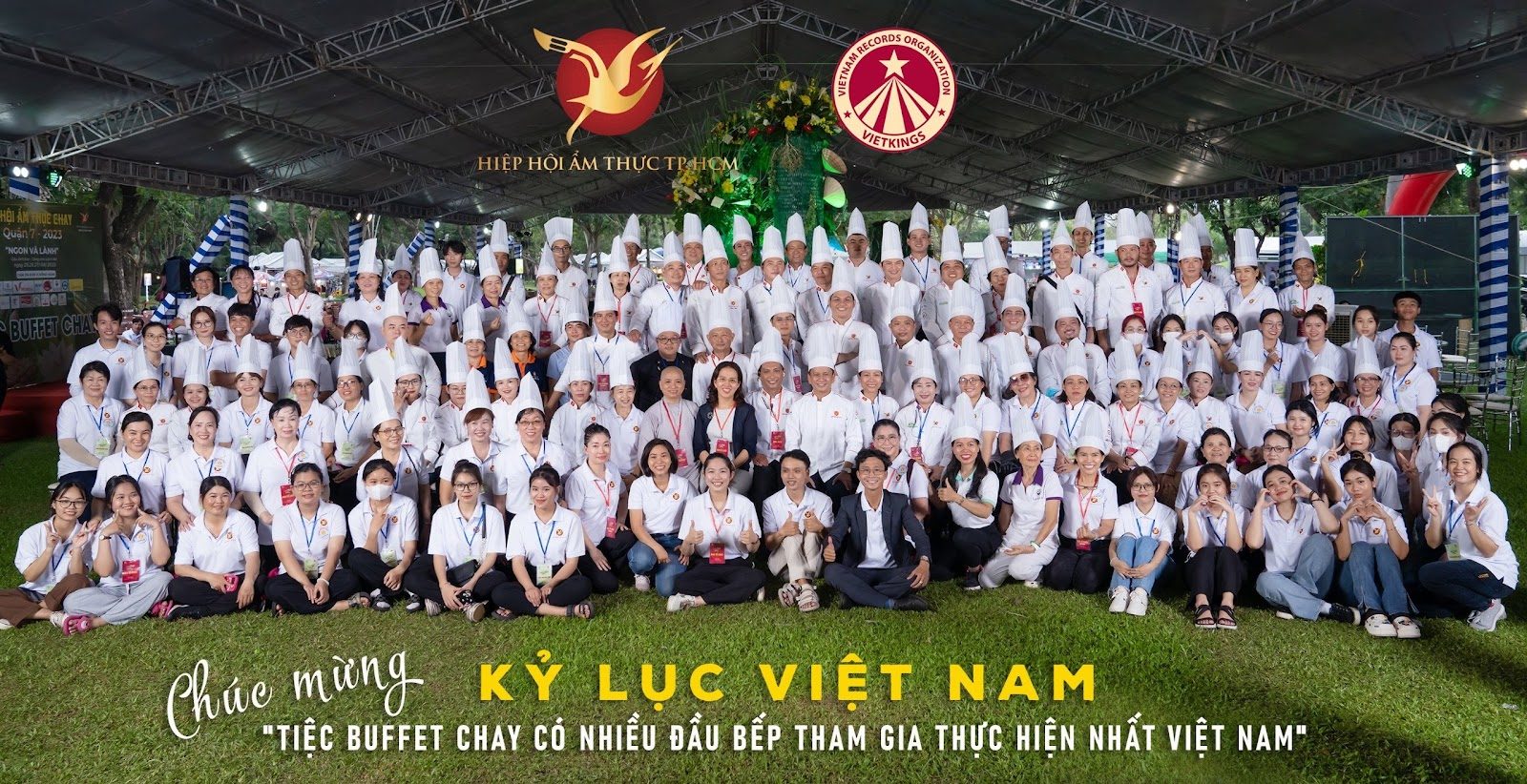 Xác lập Kỷ lục Việt Nam tại Lễ hội Ẩm thực Chay Quận 7 2023